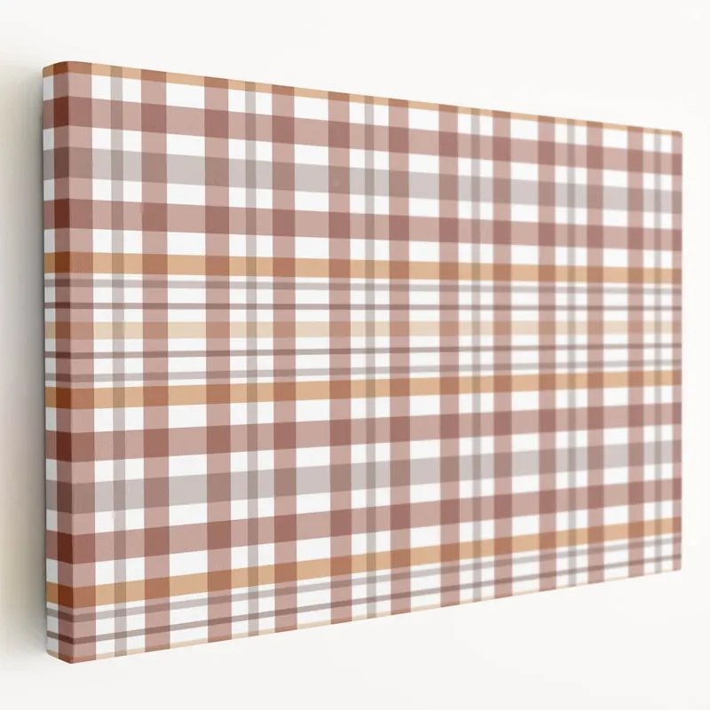 Best Seller Rustic Plaid Fall Wall Art - Autumn Canvas Print for Cozy Décor