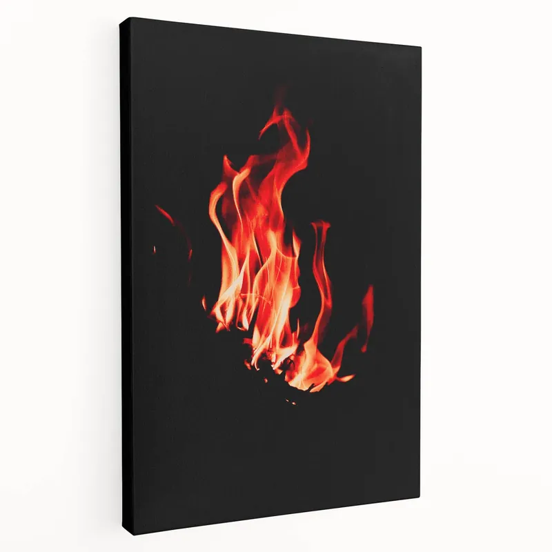 Flames of Autumn - Fall Wall Art and Fiery Fall Canvas Print Best Choice