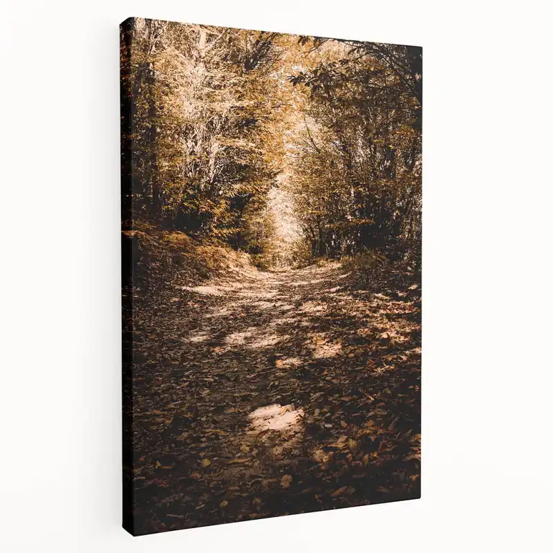 Handmade Autumn Forest Path – Fall Wall Art for Cozy Seasonal Decor