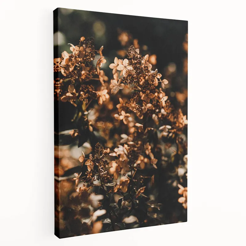 Authentic Golden Autumn Blossoms – Fall Wall Art for Seasonal Elegance