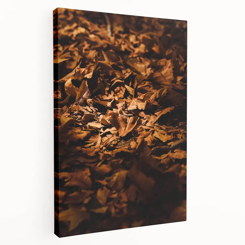 Golden Autumn Leaves – Rustic Fall Wall Art for Home Décor Luxury