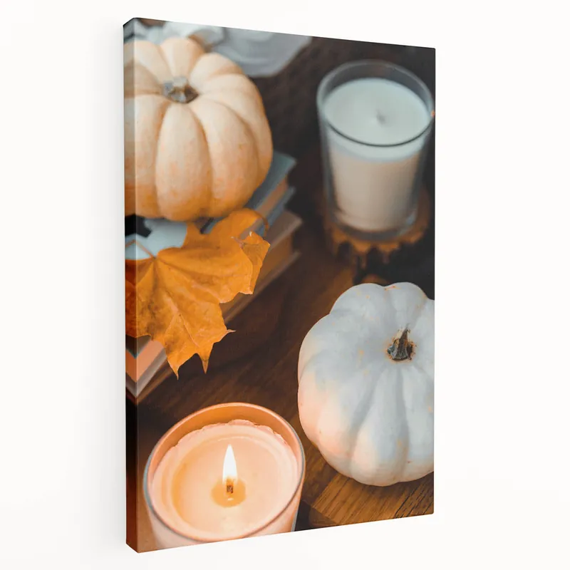 Cozy Autumn Still Life - Fall Wall Art Autumn Canvas Art Next Day Delivery
