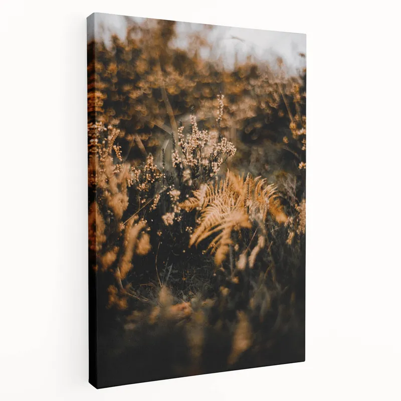 Golden Fern Meadow – Fall Canvas Art, Autumn Wall Decor Special Offer