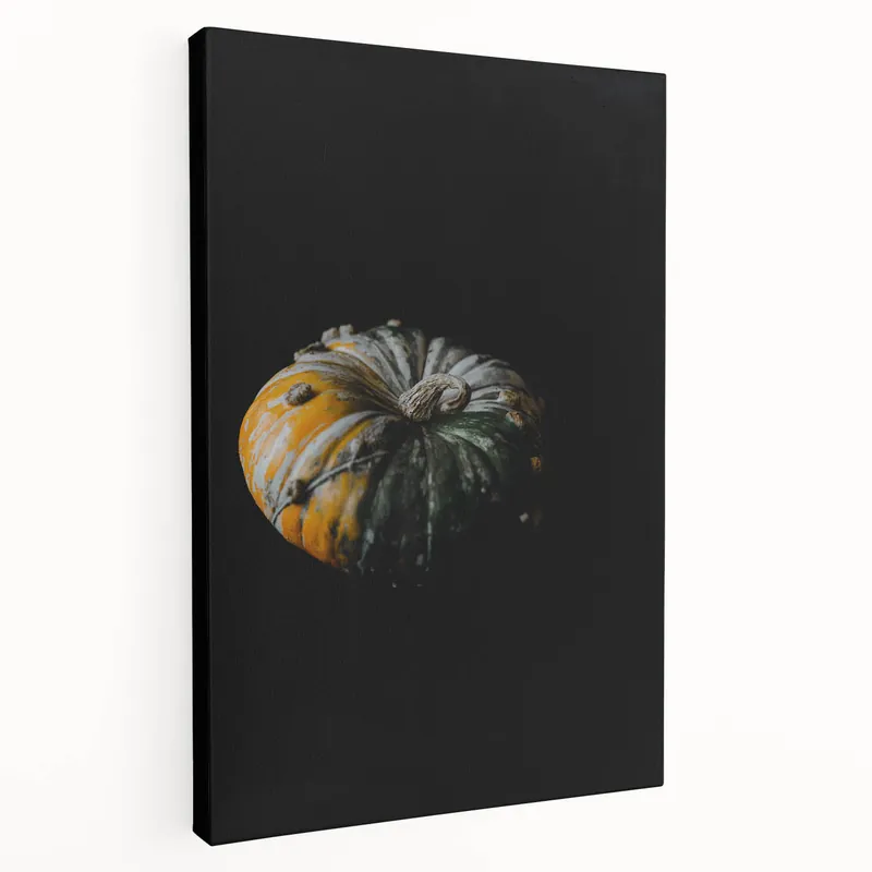 Moody Harvest Pumpkin Fall Wall Art – Autumn Canvas Print Seasonal Sale