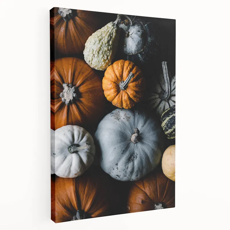 Super Sale Harvest Pumpkin Collection Fall Wall Art – Autumn Canvas Print