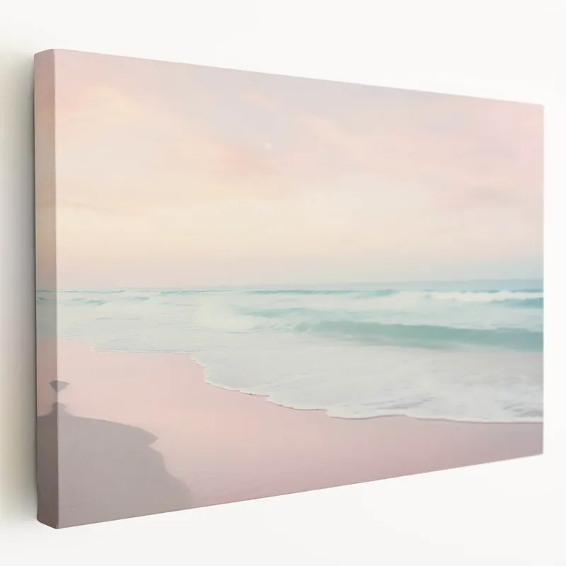 Limited Edition Summer Scenery Canvas - Serene Beach Landscape Art