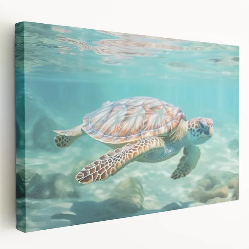 Editor’s Pick Summer Wall Art - Sea Turtle Beach Decor Print