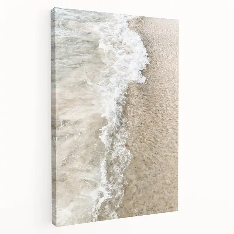 Limited Offer Summer Vibes Prints - Tranquil Beach Shore and Gentle Waves
