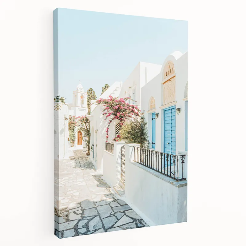 Floral Summer Art – Mediterranean Streets and Vibrant Bougainvillea Editor’s Pick