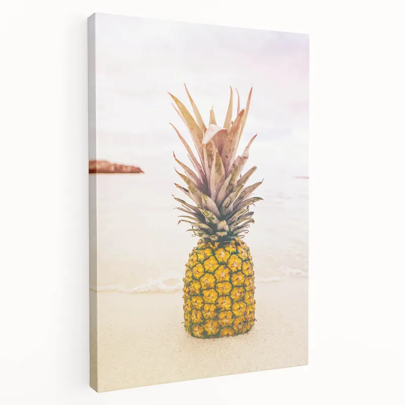 Tropical Paradise Canvas - Pineapple Beach Wall Art for Summer Decor Top Rated