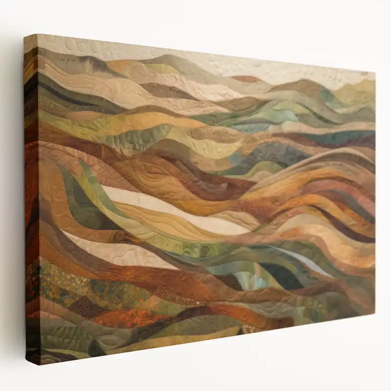 Autumn Hills Landscape - Fall Wall Art Rustic Earthy Decor Print Trusted Brand