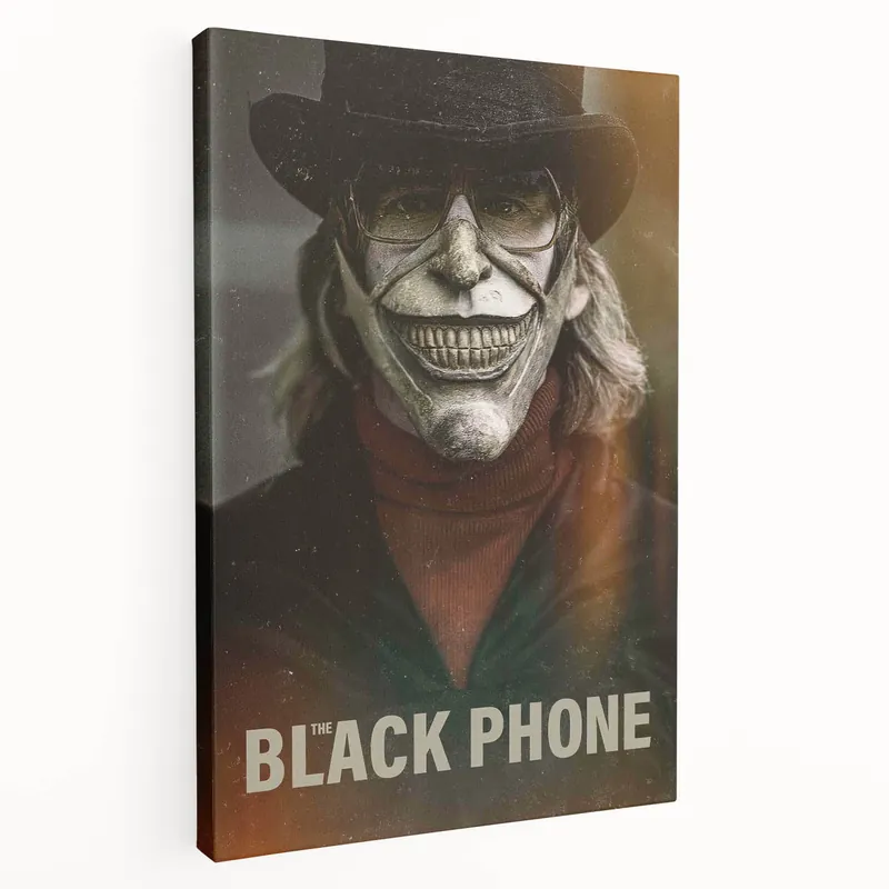 The Black Phone Vintage Horror Movie Poster – Retro Scary Wall Art Print Genuine