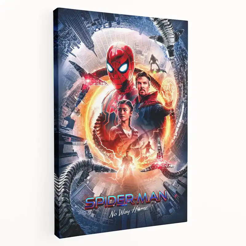 Premium Spider-Man No Way Home Poster – 2020s Vintage Movie Print