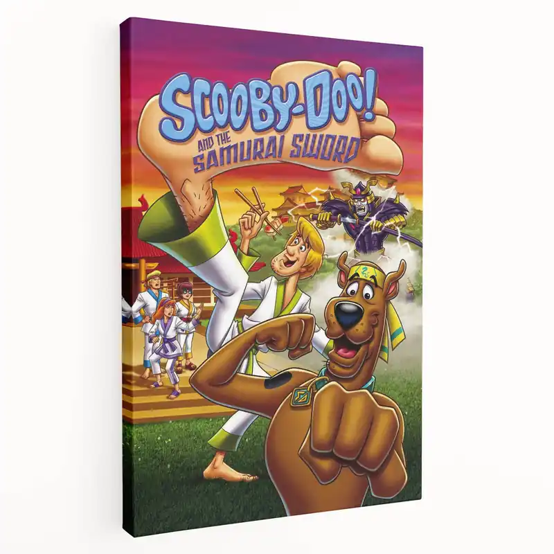 Markdown 2000s Vintage Movie Posters - Scooby-Doo Samurai Sword Wall Art