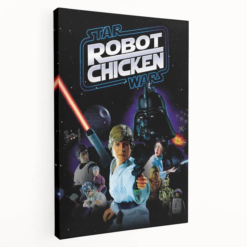 Exclusive Classic 2000s Film Art - Robot Chicken Star Wars Poster