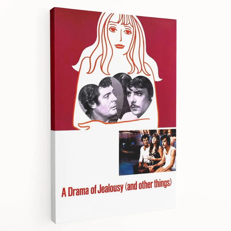 1970s Vintage Movie Poster – Classic 70s Film Art of A Drama of Jealousy Factory Price