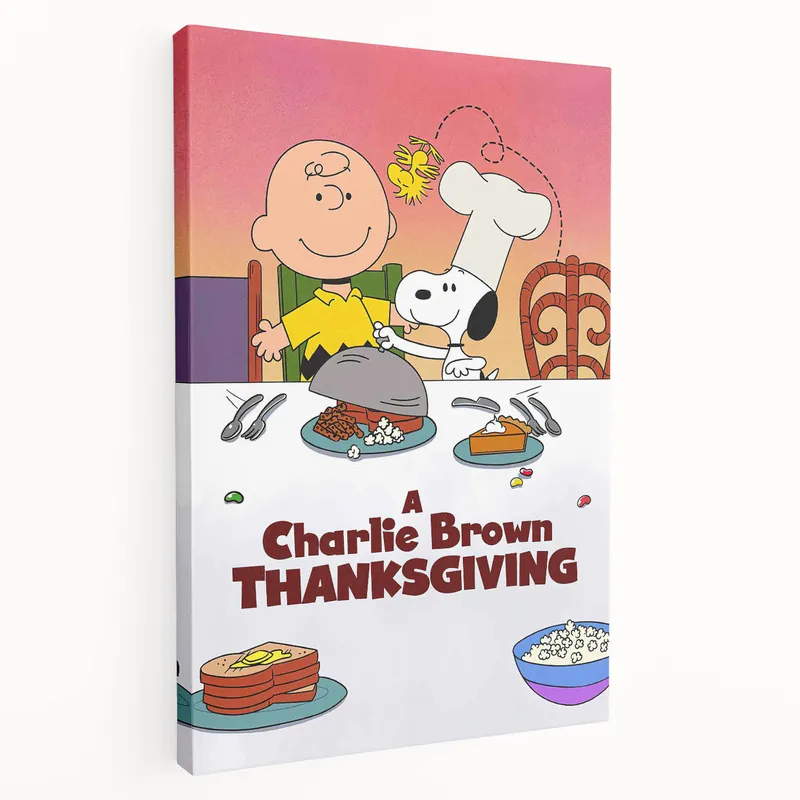 1970s Vintage Movie Poster – Classic 70s Film Art of A Charlie Brown Thanksgiving Discount