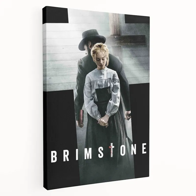 2010s Movie Poster Art - Brimstone Retro Vintage Film Print Seasonal Sale