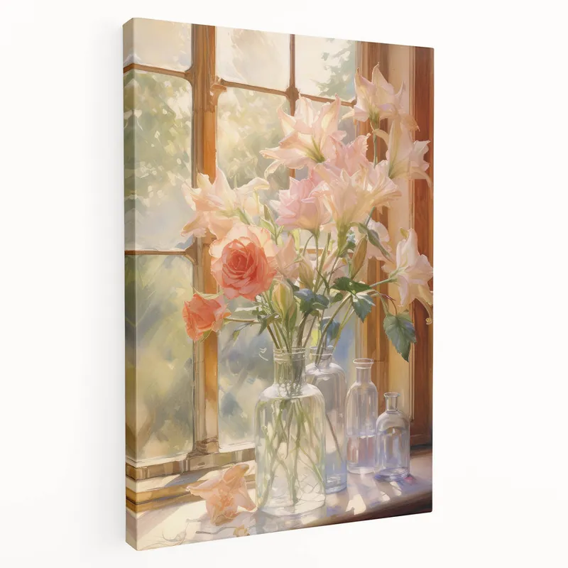 Vintage Botanical Art Prints: Flowers in the Window Bulk Order