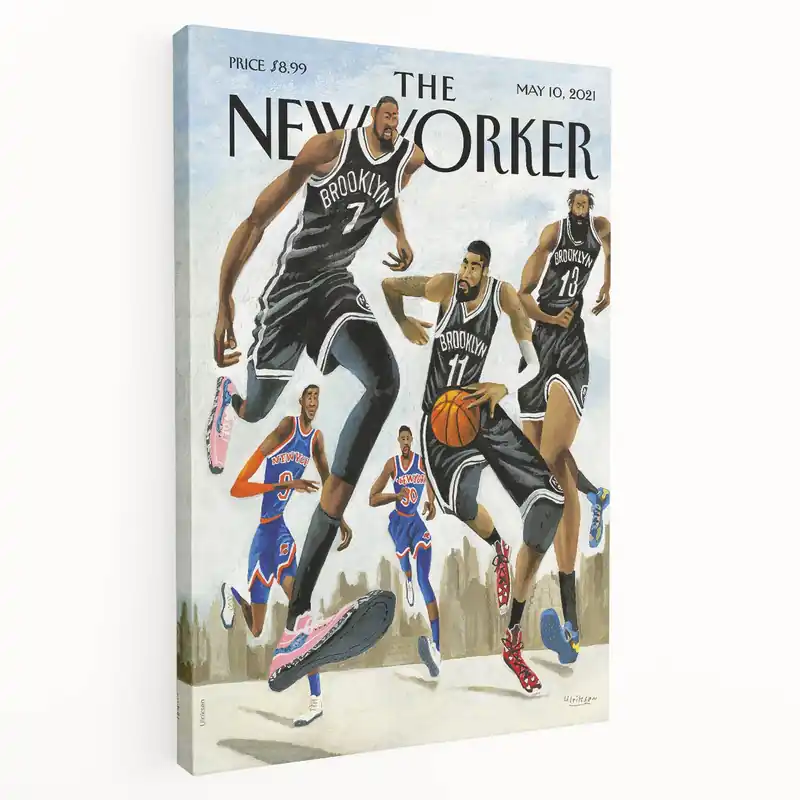 New Yorker Poster – May 10, 2021 Brooklyn Basketball Art Fan Favorite