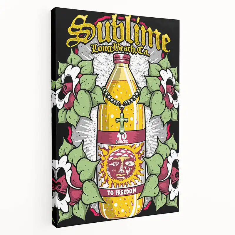 Editor’s Pick Sublime 40 Ounces to Freedom Poster – Vintage Rock Art