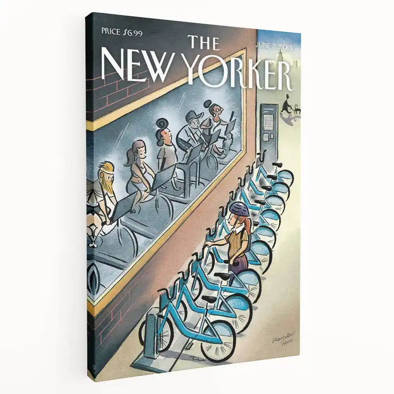 New Yorker Magazine Art - Cycling in the City Poster Wholesale
