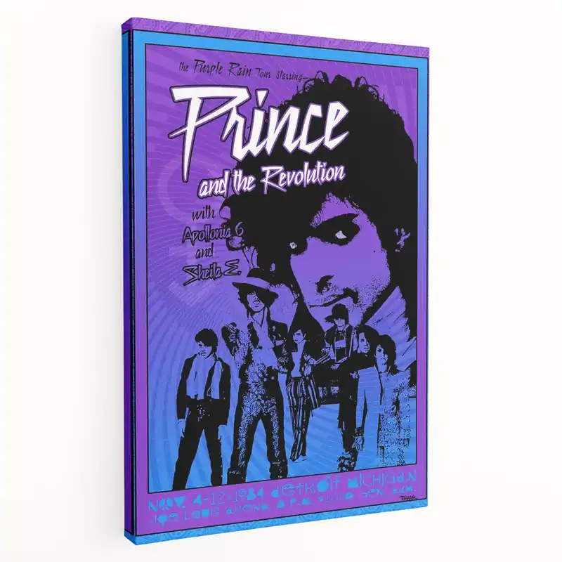 Mega Sale Prince Purple Rain Tour 1984 Detroit Concert Poster