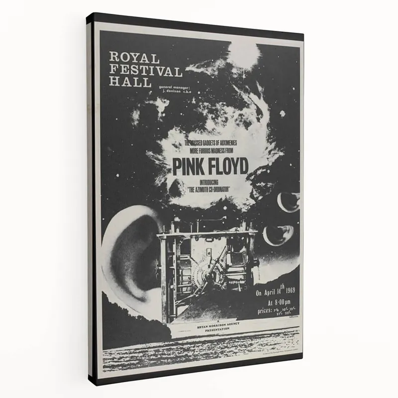 Pink Floyd 1969 Royal Festival Hall Retro Concert Poster Final Sale