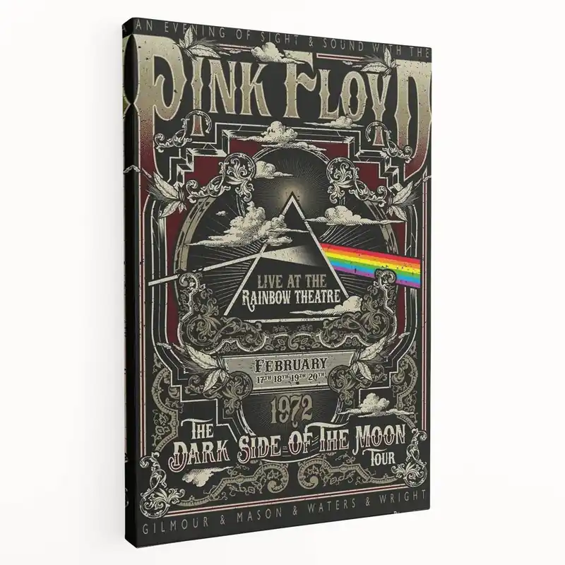 Pink Floyd Dark Side of the Moon Retro Wall Art Poster Exclusive Offer