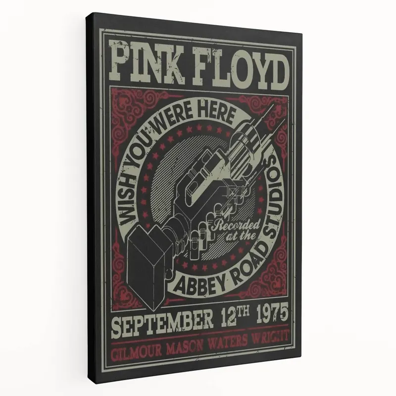 Pink Floyd "Wish You Were Here" 1975 Concert Poster - Retro Art Order Now