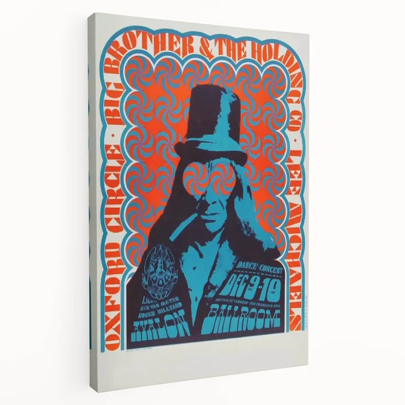 Oxford Circle Concert Poster - Retro Psychedelic Art for Collectors Cheap