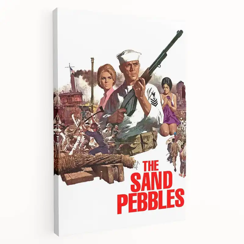 The Sand Pebbles 1960s Movie Poster – Vintage Film Art Print Must Have