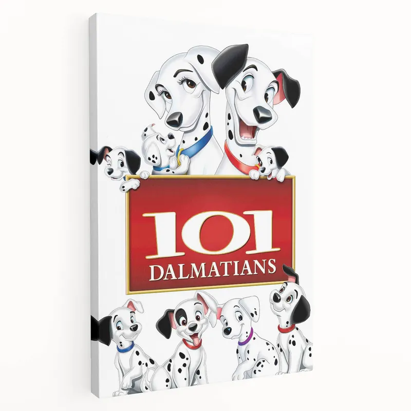 Big Sale Retro Cinema Art 1960s 101 Dalmatians Vintage Disney Movie Poster