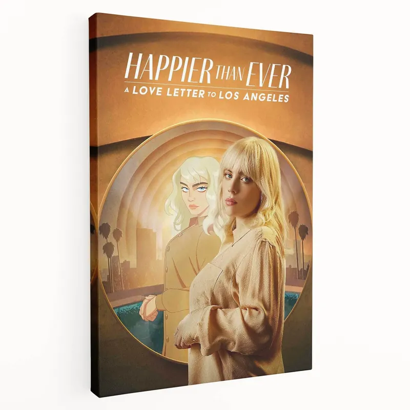 Limited Offer Happier Than Ever 2020s Vintage Movie Poster - Retro Film Art