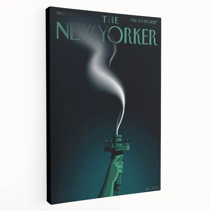 Original Vintage New Yorker Poster – Iconic Statue of Liberty Art Print