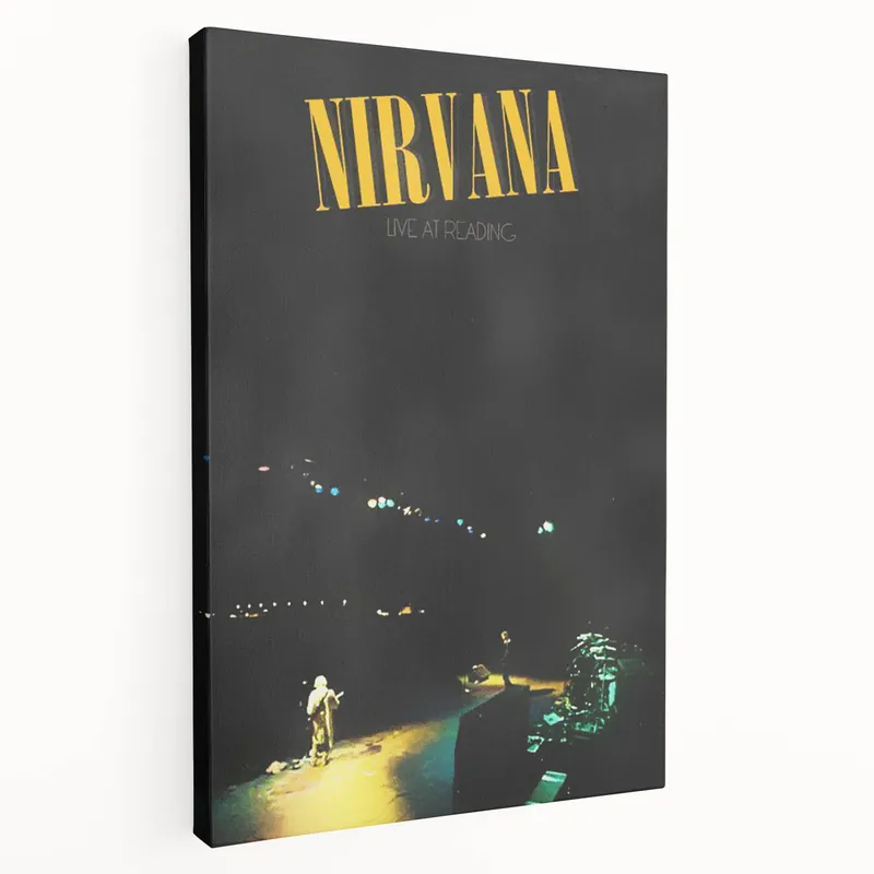 Nirvana Live at Reading Poster - Retro Concert Art - Vintage Rock Print Must Have