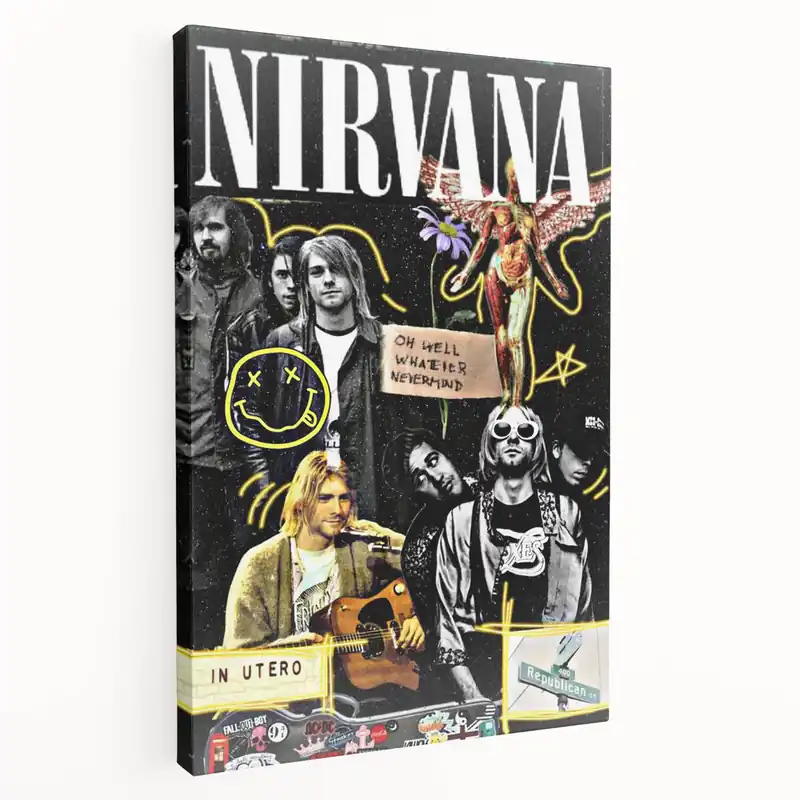 Same Day Shipping Nirvana "In Utero" Poster – Iconic 90s Grunge Band Art