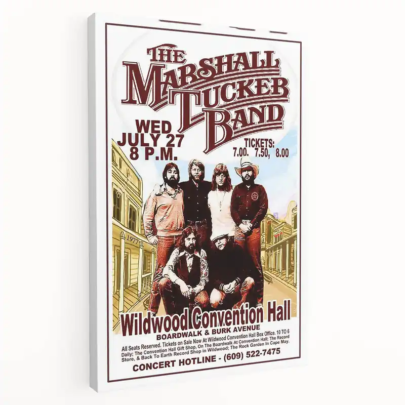 The Marshall Tucker Band Concert Poster – Vintage 1977 Tour Art Buy Direct