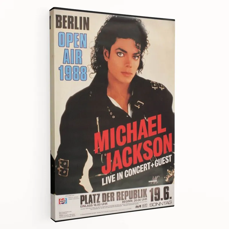 Michael Jackson Retro Poster – Vintage Concert Art 1988 Editor’s Pick