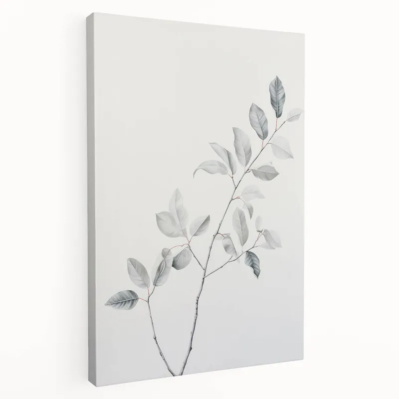 Vintage Botanical Art Print: Elegant Eucalyptus Branch Wall Decor Holiday Sale