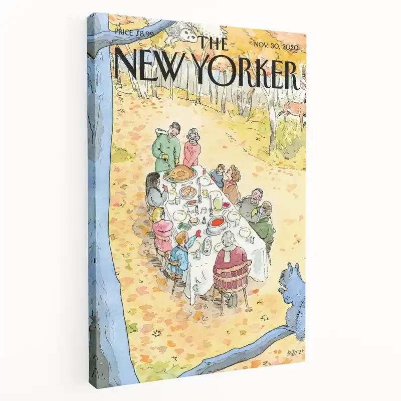 Cheap Vintage New Yorker Poster - Big Ben & Flying Bird Art Print