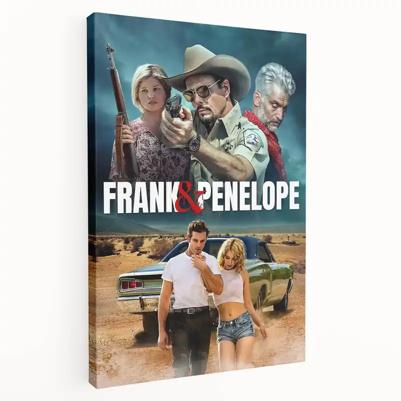 Frank & Penelope 2020s Vintage Movie Poster Retro Thriller Art Best Seller