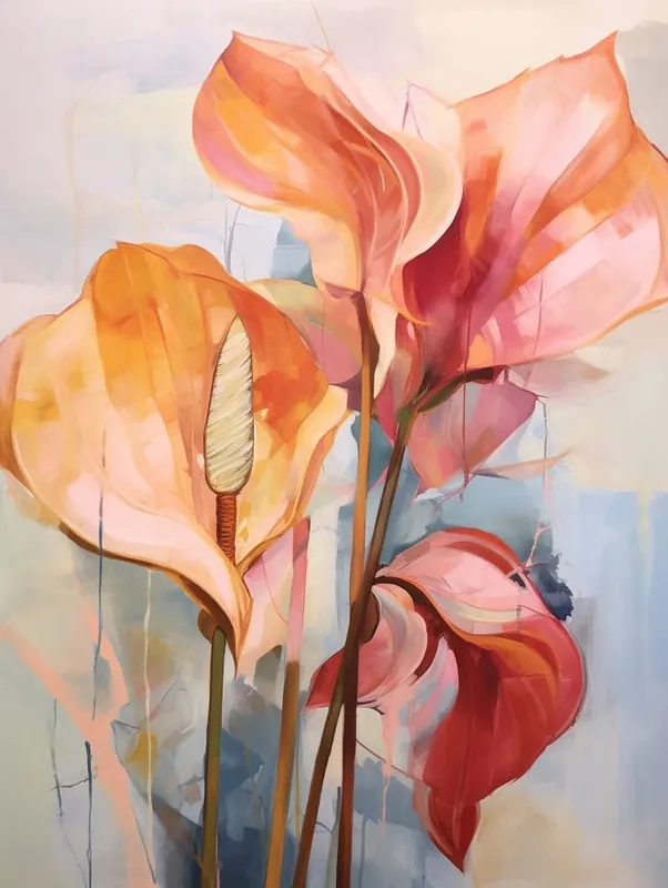 Fall Flower Painting Flamingo Flower 1 Discount