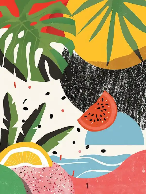 Seasonal Sale Tropical Background 4