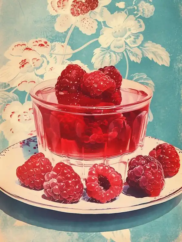 Direct From Factory Raspberry Jelly Retro Collage 1