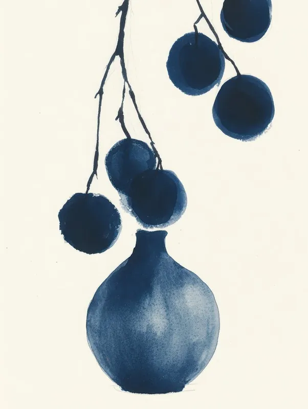 Popular Blue Berries In A Vase