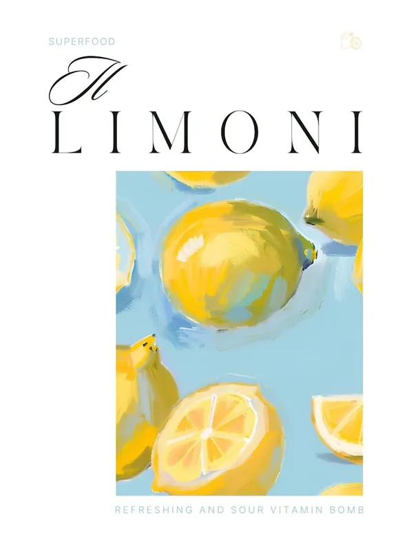 Time-Limited Il limoni - style exhibition poster