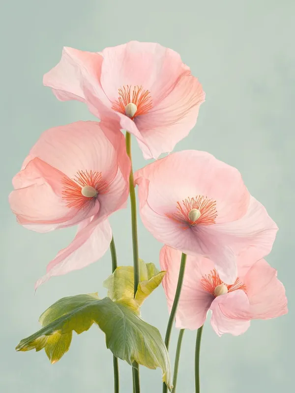 Anthurium Flowers Acrylic Pastel Colours 2 Special Offer