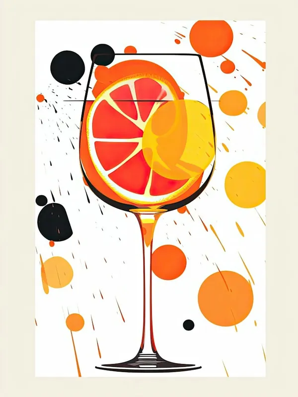 Last Chance Watercolour Aperol Spritz Floral Infusion Cocktail 8