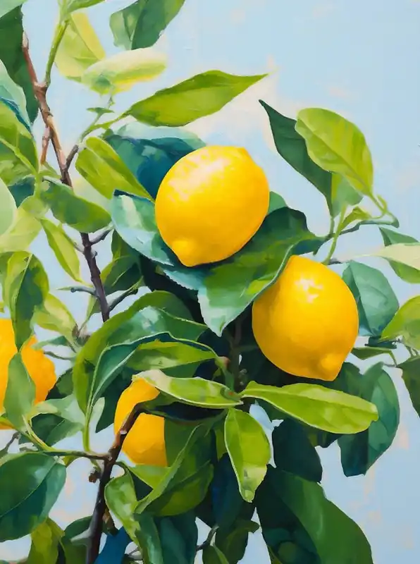 Vintage Kitchen Decor, Lemon Tree Print, Antique Botanical Printable Wall Art, Digital Download, Rustic European Kitchen Wallable While Supplies Last